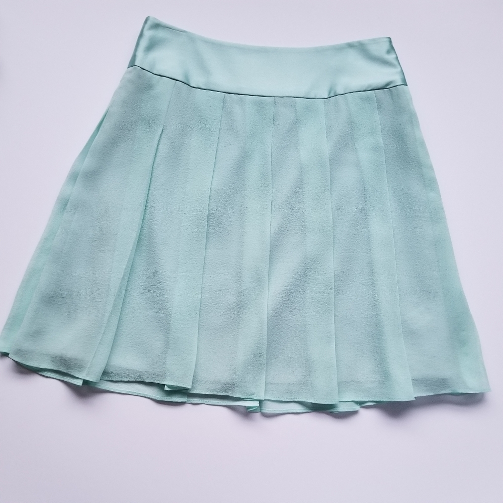 Banana Republic Pleated Silk Skirt